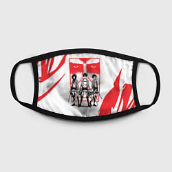 Маска для лица Attack on titan Атака титан, цвет: 3D-принт — фото 2