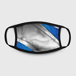 Маска для лица 3D СЕРЕБРО BLUE LINES, цвет: 3D-принт — фото 2