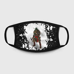 Маска для лица ASSASSINS CREED VALHALLA спина Z, цвет: 3D-принт — фото 2