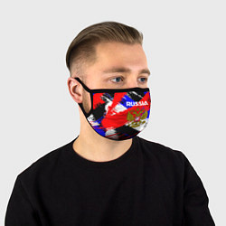 Маска для лица Russia Геометрия патриотизм, цвет: 3D-принт