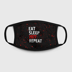 Маска для лица Eat Sleep 2077 Repeat Краска, цвет: 3D-принт — фото 2