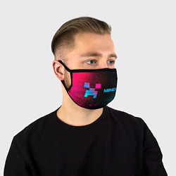Маска для лица Minecraft - Neon Gradient, цвет: 3D-принт