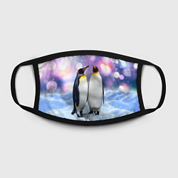 Маска для лица Пингвины на снегу, цвет: 3D-принт — фото 2