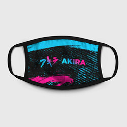 Маска для лица Akira - neon gradient: надпись и символ, цвет: 3D-принт — фото 2