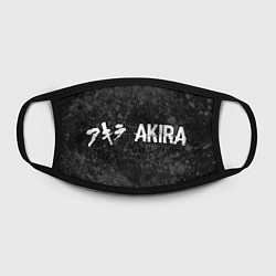 Маска для лица Akira glitch на темном фоне: надпись и символ, цвет: 3D-принт — фото 2