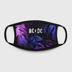 Маска для лица AC DC neon monstera, цвет: 3D-принт — фото 2