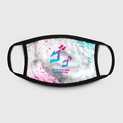 Маска для лица JoJo Bizarre Adventure neon gradient style, цвет: 3D-принт — фото 2