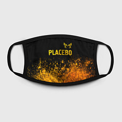 Маска для лица Placebo - gold gradient посередине, цвет: 3D-принт — фото 2