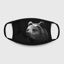 Маска для лица Черно-белый медведь, цвет: 3D-принт — фото 2