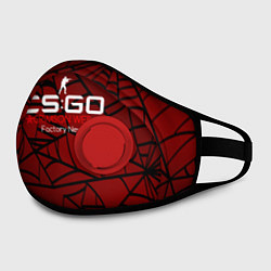 Маска с клапаном Cs:go - Crimson Web Style Factory New Кровавая пау, цвет: 3D-красный — фото 2