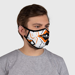 Маска с клапаном CS:GO Techno Asiimov, цвет: 3D-черный — фото 2