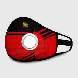 Маска с клапаном Russia: Red Sport, цвет: 3D-белый — фото 2