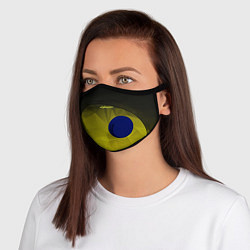 Маска с клапаном Cyberpunk 2077: Yellow Poly, цвет: 3D-синий