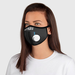 Маска с клапаном Cyberpunk 2077: Crystal Jock, цвет: 3D-белый