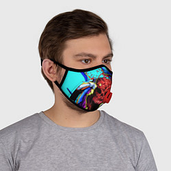Маска с клапаном CS:GO Hyper Beast, цвет: 3D-красный — фото 2