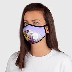 Маска с клапаном No Game No Life, цвет: 3D-белый