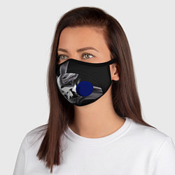 Маска с клапаном Wind - smoky skull, цвет: 3D-синий