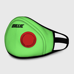 Маска с клапаном Billie Eilish, цвет: 3D-красный — фото 2