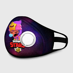 Маска с клапаном BRAWL STARS SANDY, цвет: 3D-белый — фото 2