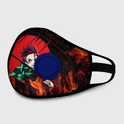 Маска с клапаном KIMETSU NO YAIBA, цвет: 3D-синий — фото 2