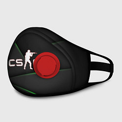 Маска с клапаном CS background, цвет: 3D-красный — фото 2
