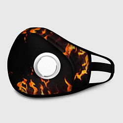 Маска с клапаном FIRE ОГОНЬ, цвет: 3D-белый — фото 2