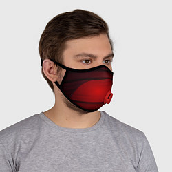 Маска с клапаном 3D red Абстрактные линии, цвет: 3D-красный — фото 2