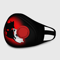 Маска с клапаном КОТИК ДЬЯВОЛ KITTY DEVIL, цвет: 3D-красный — фото 2