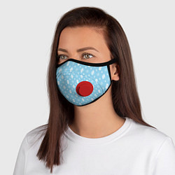 Маска с клапаном Узор Sky Blue Dope Ski Mask Camo Dope Street Marke, цвет: 3D-красный