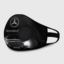 Маска с клапаном Mercedes цвета 3D-черный — фото 2