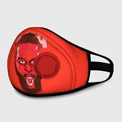 Маска с клапаном NBA, цвет: 3D-красный — фото 2