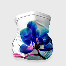 Бандана-труба Фиолетовая орхидея, цвет: 3D-принт