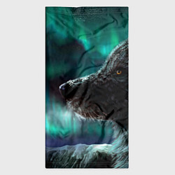 Бандана-труба Волк: северное сияние, цвет: 3D-принт — фото 2