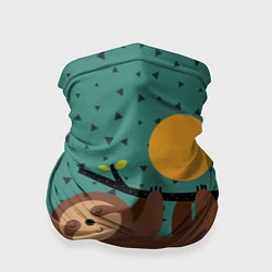 Бандана-труба Довольный ленивец, цвет: 3D-принт