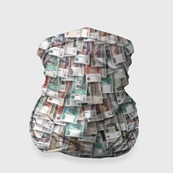 Бандана-труба Российские деньги, цвет: 3D-принт