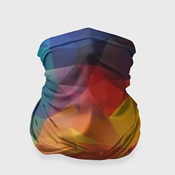 Бандана-труба Цветные полигоны, цвет: 3D-принт