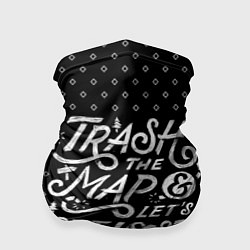 Бандана-труба Trash the Map, цвет: 3D-принт