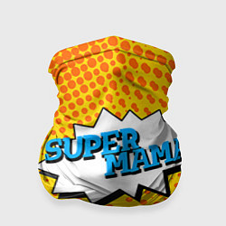 Бандана-труба Супермама, цвет: 3D-принт
