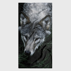 Бандана-труба Волк в траве, цвет: 3D-принт — фото 2