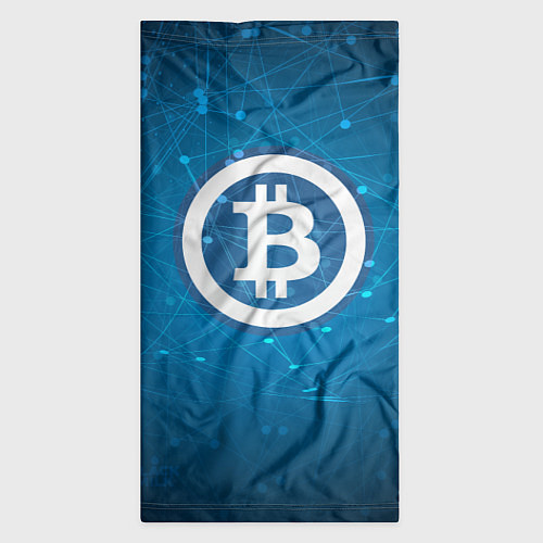 Бандана Bitcoin Blue / 3D-принт – фото 3