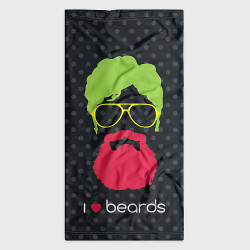 Бандана I like beards / 3D-принт – фото 3