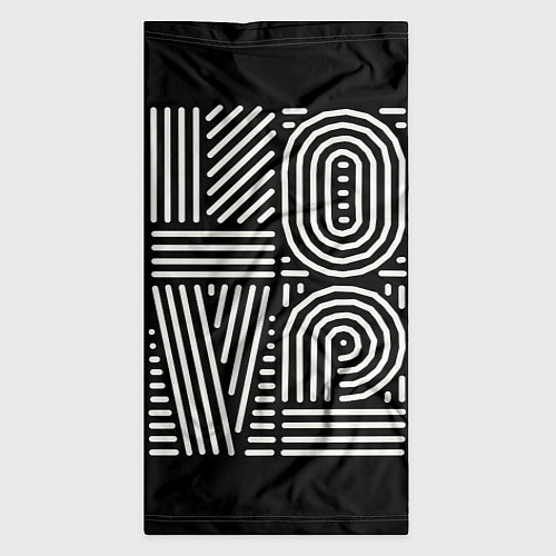 Бандана L O V E / 3D-принт – фото 3