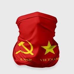 Бандана-труба СССР и Вьетнам, цвет: 3D-принт