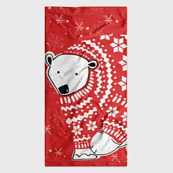 Бандана-труба Новогодний медведь, цвет: 3D-принт — фото 2