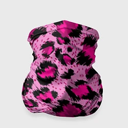 Бандана-труба Розовый леопард, цвет: 3D-принт