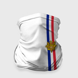 Бандана-труба Франция: лента с гербом, цвет: 3D-принт