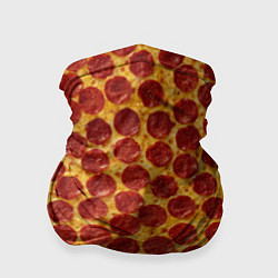 Бандана-труба Пицца пепперони, цвет: 3D-принт