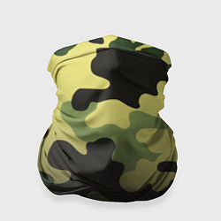 Бандана-труба Военный камуфляж, цвет: 3D-принт