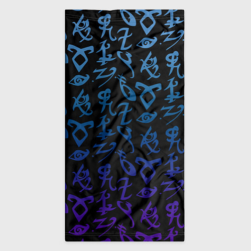 Бандана Blue Runes / 3D-принт – фото 3