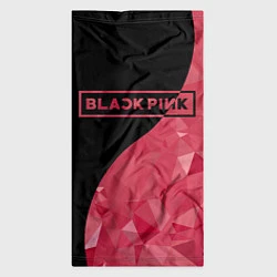 Бандана-труба Black Pink: Pink Polygons, цвет: 3D-принт — фото 2